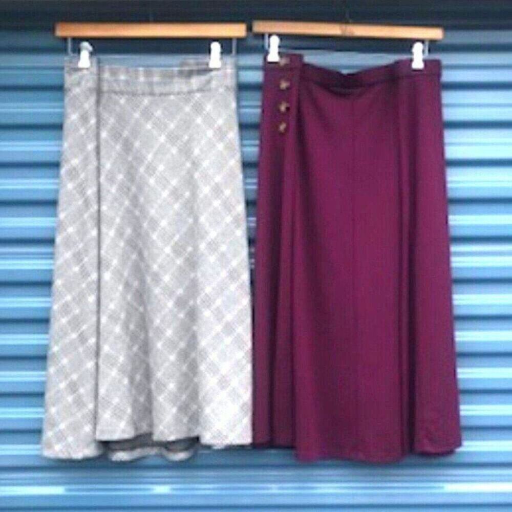 Size: 24/26W 3x Pleated Skirt Bundle . {2} Pcs Christopher & Banks . New w/ Tags